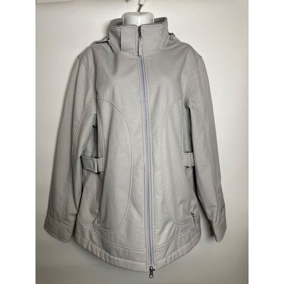 Free Country Faux Fur Lined Jacket Women's, Size Large Gray Faux Fur lining - Picture 6 of 12